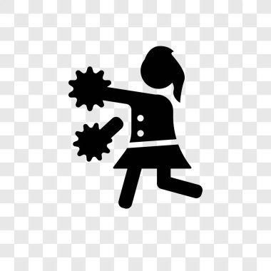 Amerikan futbolu amigo atlama vektör simge şeffaf arka plan üzerinde Amerikan futbolu amigo atlama şeffaflık logo kavramı izole