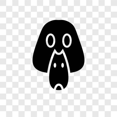 Saydam arka plan üzerinde ördek şeffaflık logo kavramı izole ördek vektör simgesi