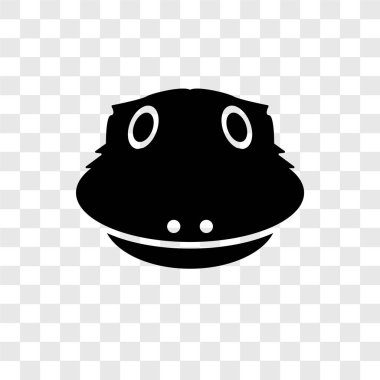 Saydam arka plan üzerinde Platypus şeffaflık logo kavramı izole platypus vektör simgesi