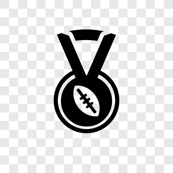 American Football Medal Vector Icono Aislado Sobre Fondo Transparente American — Archivo Imágenes Vectoriales