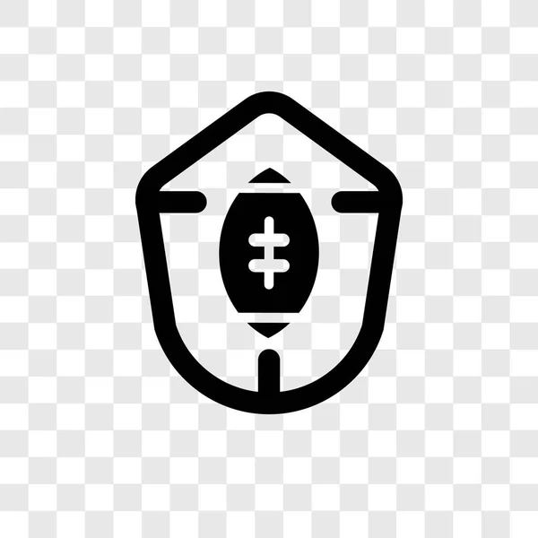 Fußball Schild Vektor Symbol Isoliert Auf Transparentem Hintergrund Fußball Schild — Stockvektor