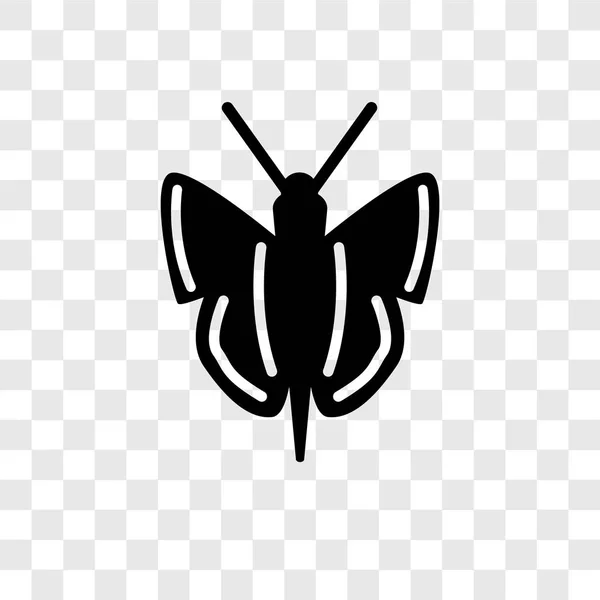 Şeffaf Arka Plan Kelebek Kanatları Şeffaflık Logo Kavramı Ile Izole — Stok Vektör