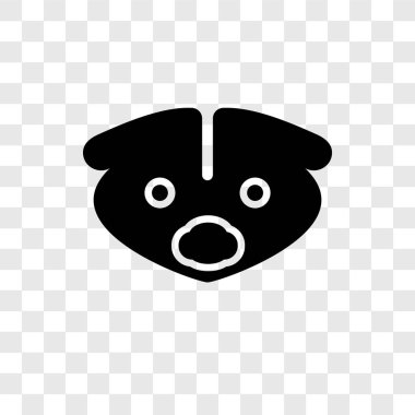 Saydam arka plan üzerinde kokarca şeffaflık logo kavramı izole kokarca vektör simgesi