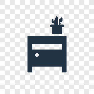 Saydam arka plan üzerinde yan tablo şeffaflık logo kavramı izole yan tablo vektör simgesi