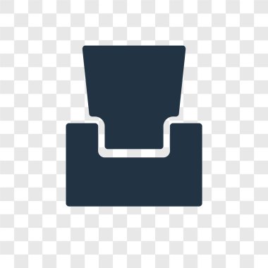 Saydam arka plan üzerinde koltuk şeffaflık logo kavramı izole koltuk vektör simgesi