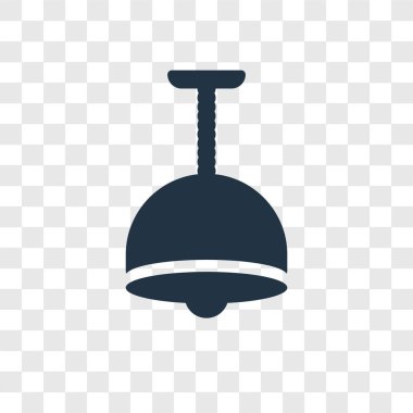 Saydam arka plan üzerinde lamba şeffaflık logo kavramı izole lamba vektör simgesi