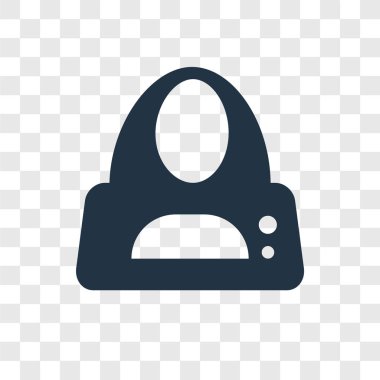 Saydam arka plan üzerinde yumurta kuluçka şeffaflık logo kavramı izole yumurta kuluçka vektör simgesi