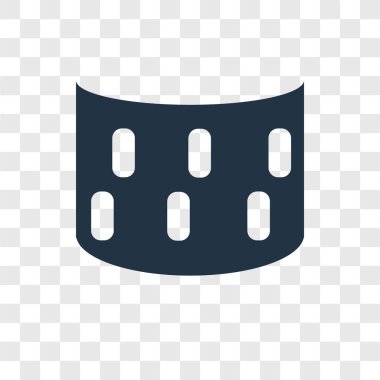 Şeffaf arka plan üzerinde panoramik şeffaflık logo kavramı izole panoramik görünüm vektör simgesi