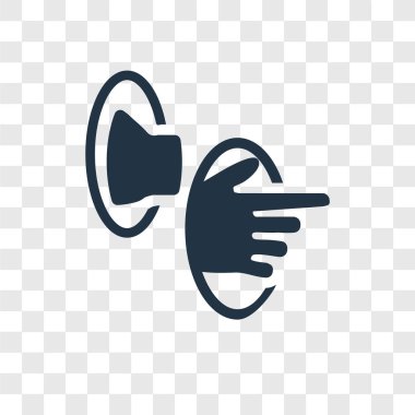 Saydam arka plan üzerinde ışınlanma şeffaflık logo kavramı izole ışınlanma vektör simgesi