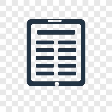 Saydam arka plan üzerinde izole vektör simge öğrenme Online Online şeffaflık logo kavram öğrenme