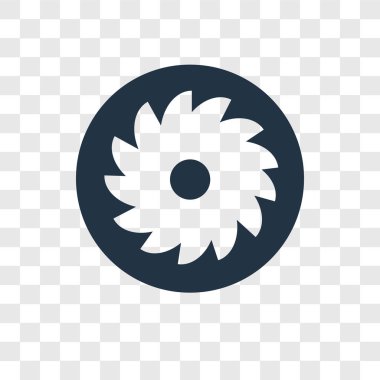 Saydam arka plan üzerinde elma pasta şeffaflık logo kavramı izole elma pasta vektör simgesi