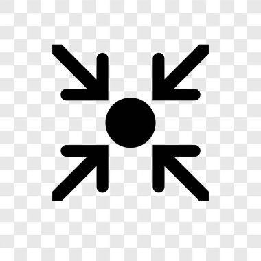 Saydam arka plan üzerinde odak şeffaflık logo kavramı izole odak vektör simgesi