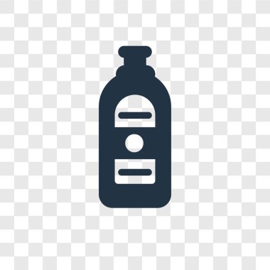 Saydam arka plan üzerinde cin şeffaflık logo kavramı izole cin vektör simgesi