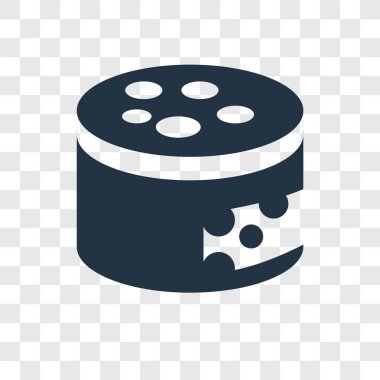 Saydam arka plan üzerinde peynir şeffaflık logo kavramı izole peynir vektör simgesi