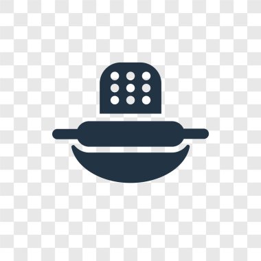 Saydam arka plan üzerinde hamur şeffaflık logo kavramı izole hamur vektör simgesi