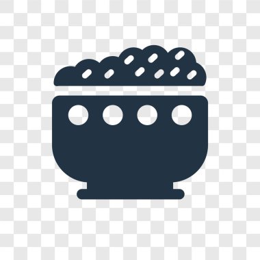 Saydam arka plan üzerinde krem şeffaflık logo kavramı izole krem vektör simgesi