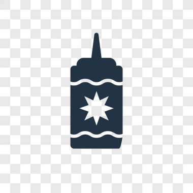 Saydam arka plan üzerinde hardal şeffaflık logo kavramı izole hardal vektör simgesi