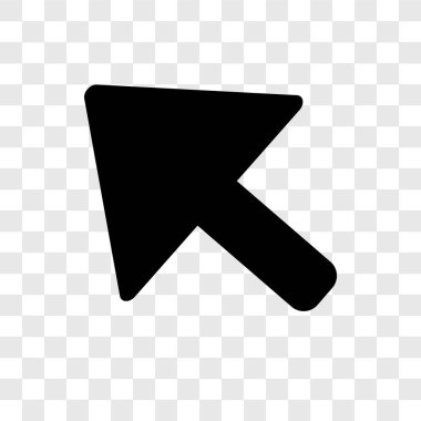 Saydam arka plan üzerinde çapraz ok şeffaflık logo kavramı izole çapraz ok vektör simgesi