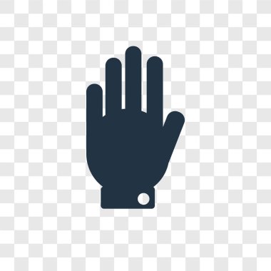 Saydam arka plan üzerinde izole şu itiraz vektör simgesine, itiraz şeffaflık logo kavramı için sağ