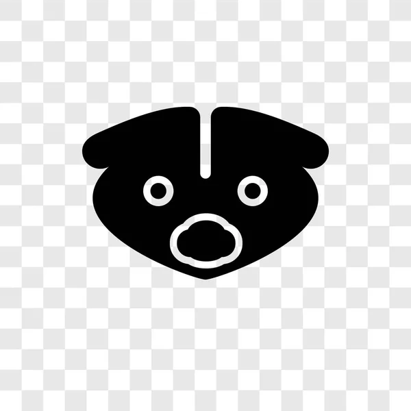 Ícone Vetor Skunk Isolado Fundo Transparente Conceito Logotipo Transparência Skunk — Vetor de Stock