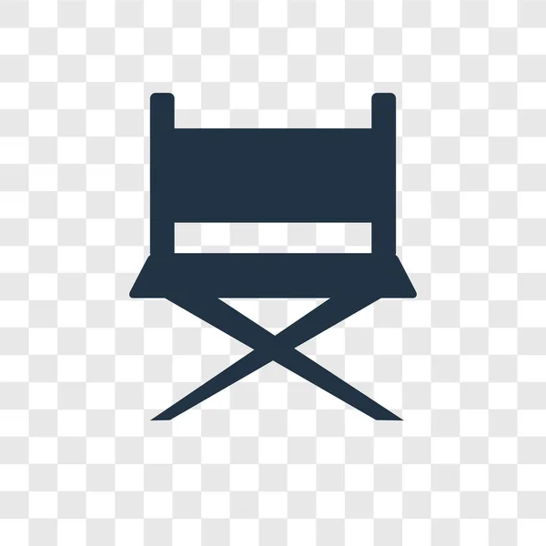 Ícone Vetor Cadeira Isolado Fundo Transparente Conceito Logotipo Transparência Cadeira —  Vetores de Stock