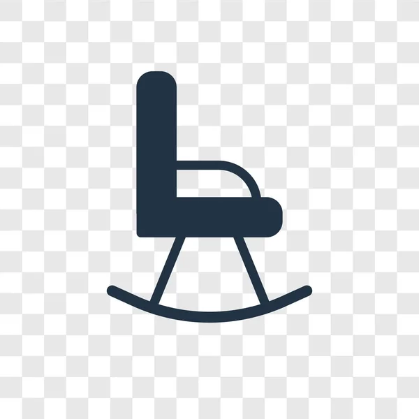 摇椅矢量图标隔离在透明的背景上 摇椅透明度徽标概念 — 图库矢量图片