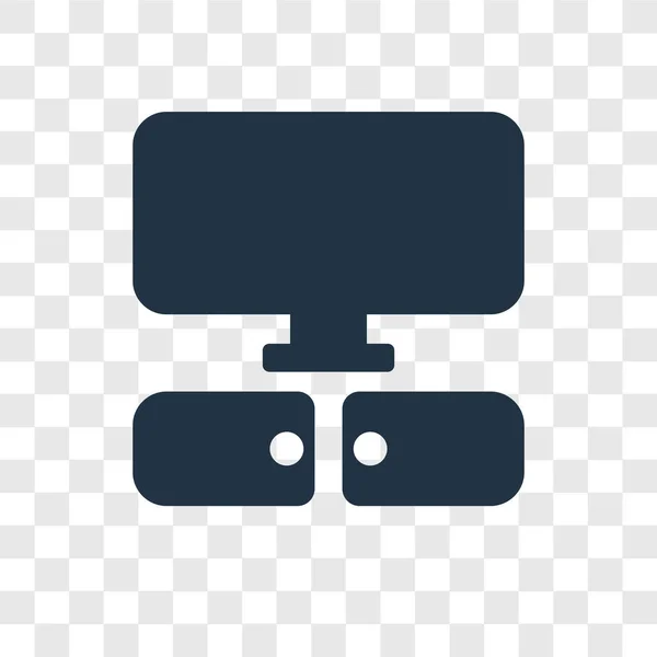 テレビ ベクトルのアイコンが透明な背景 テレビ透過性ロゴのコンセプトに分離 — ストックベクタ