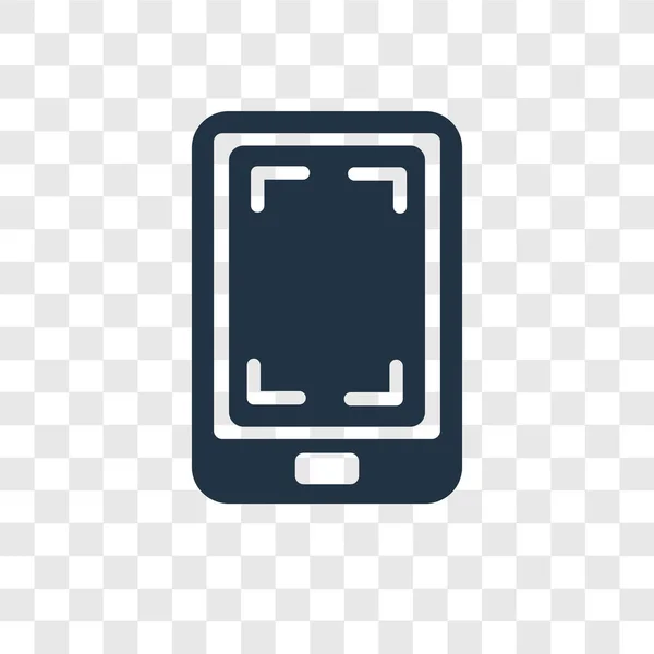 Smartphone Wektor Ikona Białym Tle Przezroczystym Tle Koncepcja Logo Przejrzystości — Wektor stockowy