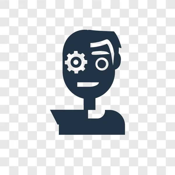 Піктограма Вектора Аватара Ізольована Прозорому Фоні Концепція Логотипу Прозорості Аватара — стоковий вектор
