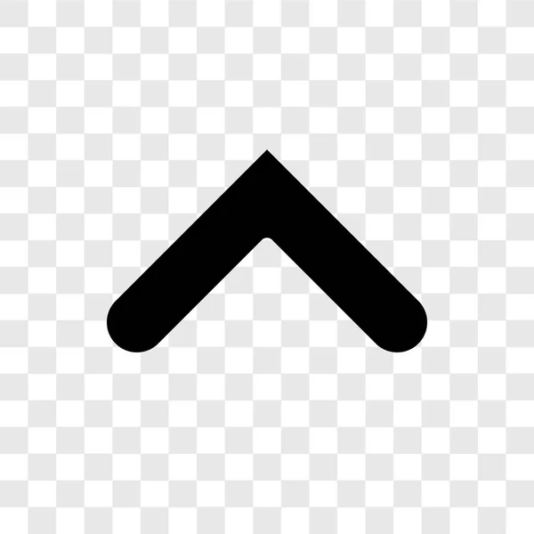 Arrow Vector Icon Isolated Transparent Background Arrow Transparency Logo Concept — Stock Vector