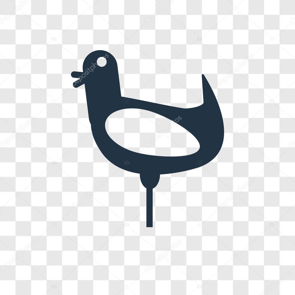 Chicken vector icon isolated on transparent background, Chicken transparency logo concept