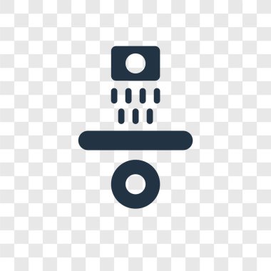 Saydam arka plan üzerinde yerçekimi şeffaflık logo kavramı izole yerçekimi vektör simgesi