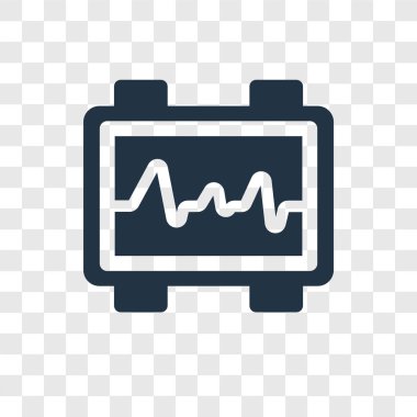 Saydam arka plan üzerinde ses şeffaflık logo kavramı izole ses vektör simgesi