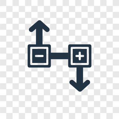 Saydam arka plan üzerinde mıknatıs şeffaflık logo kavramı izole mıknatıs vektör simgesi