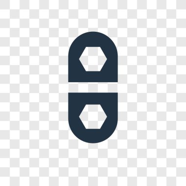 Saydam arka plan üzerinde ilaçlar şeffaflık logo kavramı izole ilaçlar vektör simgesi