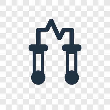 Saydam arka plan üzerinde şişeler şeffaflık logo kavramı izole şişeler vektör simgesi