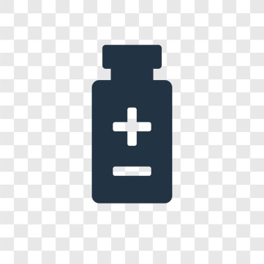 Saydam arka plan üzerinde pil şeffaflık logo kavramı izole pil vektör simgesi