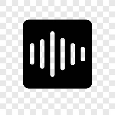 Saydam arka plan üzerinde konuşma şeffaflık logo kavramı izole konuşma vektör simgesi