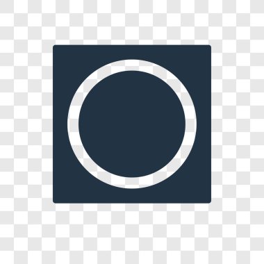 Saydam arka plan üzerinde Oval şeffaflık logo kavramı izole oval vektör simgesi