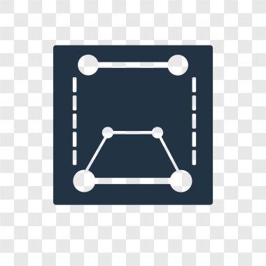 Saydam arka plan üzerinde dönüştürme şeffaflık logo kavramı izole vektör simge dönüştürmek