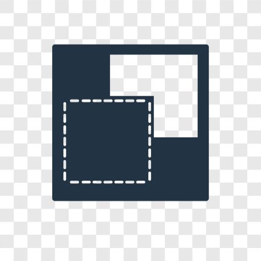 Şeffaf arka plan, arka plan saydamlığı logo kavramı izole arka plan vektör simgesi