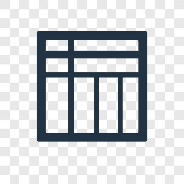 Saydam arka plan üzerinde kare şeffaflık logo kavramı izole kare vektör simgesi