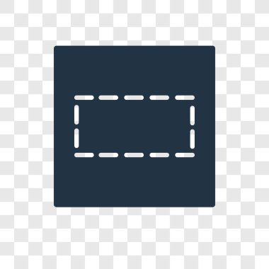 Saydam arka plan üzerinde satır şeffaflık logo kavramı izole satır vektör simgesi