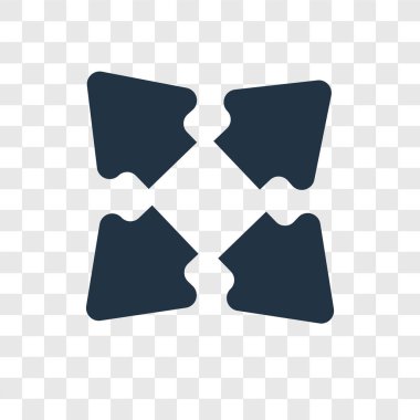 Saydam arka plan üzerinde hareket şeffaflık logo kavramı izole vektör simgesi hareket