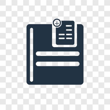 Saydam arka plan üzerinde INSERT şeffaflık logo kavramı izole vektör simge Ekle