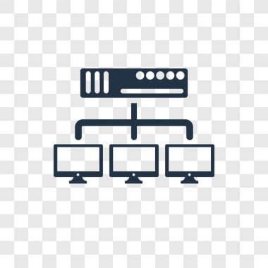 Saydam arka plan üzerinde ağ şeffaflık logo kavramı izole ağ vektör simgesi