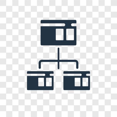 Saydam arka plan üzerinde tarayıcı şeffaflık logo kavramı izole tarayıcı vektör simgesi