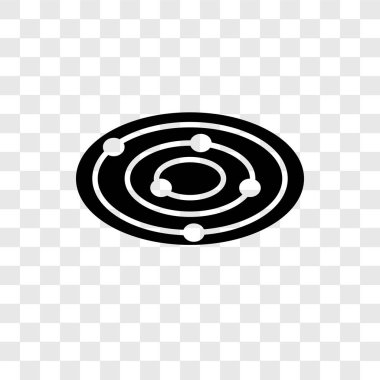 Saydam arka plan üzerinde Galaxy görünümü şeffaflık logo kavramı izole Galaxy görünüm vektör simgesi