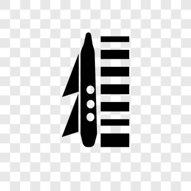 Saydam arka plan üzerinde Uzayalanı şeffaflık logo kavramı izole Uzayalanı vektör simgesi