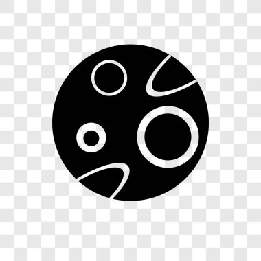 Saydam arka plan üzerinde Mars şeffaflık logo kavramı izole Mars vektör simgesi